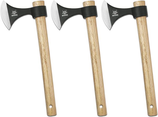 Throwing Axes, 16.2-inch Throwing Tomahawks High Carbon Steel & Wooden Handle, for Axe Throwing Recreation and Competition - Image 3