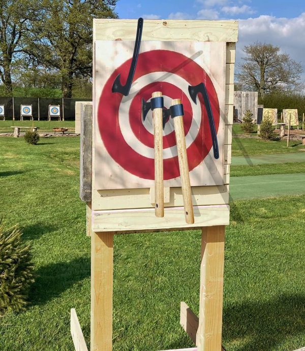 Throwing Axes, 16.2-inch Throwing Tomahawks High Carbon Steel & Wooden Handle, for Axe Throwing Recreation and Competition - Image 5