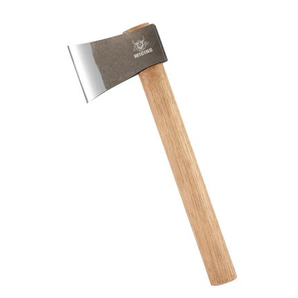 15.6" Throwing Axes for Axe Throwing Competitions, 1065 High Manganese Steel and Hickory Wood Handle Throwing Hatchet with Nylon Sheath